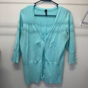 Teal cardigan